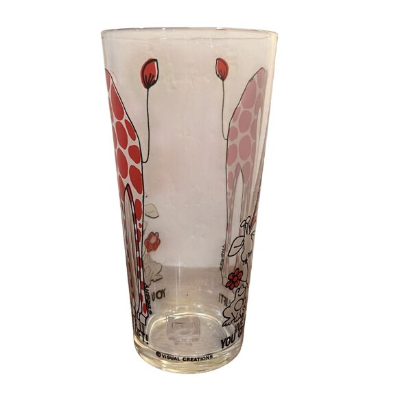 Vintage Pepsi Szeghy You Give Me A Lift Visual Creations Giraffe Frog Glass - Picture 6 of 7